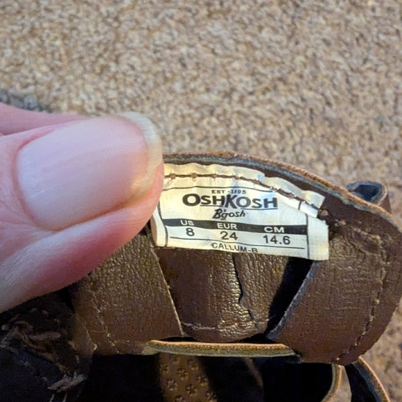 OshKosh B'gosh Brown Sandals with Adjustable Straps - Picture 8 of 8
